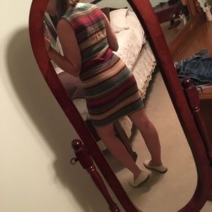 Ralph Lauren knit stripe a-line dress